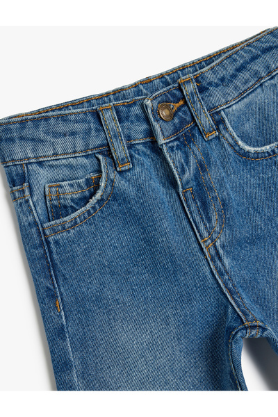 Koton Pamut farmernadrág - Gombrészlet és zseb