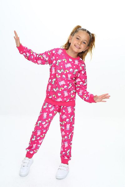 My Kids Wear Silky Two Thread Applique Fabric Children's Sets