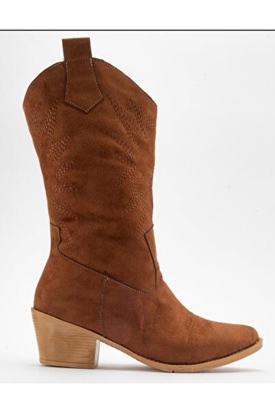 DAD WOLF каубойски ботуши от платно в уестърн стил с остри върхове