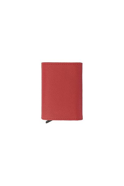 Modica Original Women's Agara – Red Wallet Smart Card Holder with Rfid Protection Mechanism Leather Gift Box
