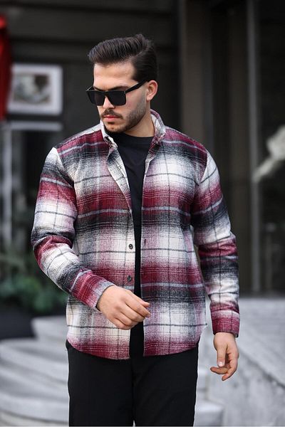 Miron Бордо карирана риза Lumberjack Regular Fit - 2450