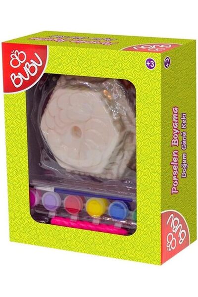 Bubu Porselen Boyama Doğum Günü Keki