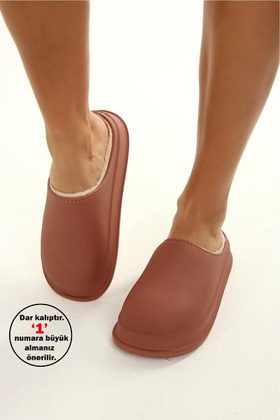 Beyond Dámská Dusty Rose Wander Matná Phylonová vložka Pantofle Furry House 4cm Byndfay01