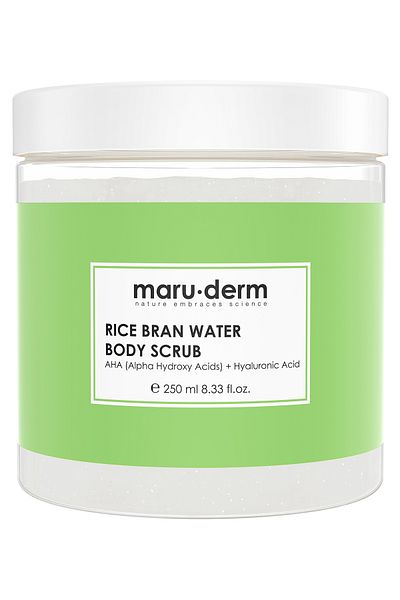 Maru.Derm Body Scrub| Rice Water Body Peeling| AHA + Hyaluronic Acid 250 ML