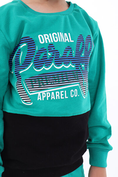 Toontoy Boy's 69 Printed Cotton Tracksuit Set