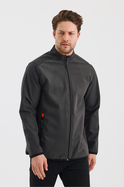 ALEXANDERGARDI DİK YAKA FERMUARLI ASTARSIZ İÇİ POLAR SU İTİCİ SOFTSHELL KUMAŞ...