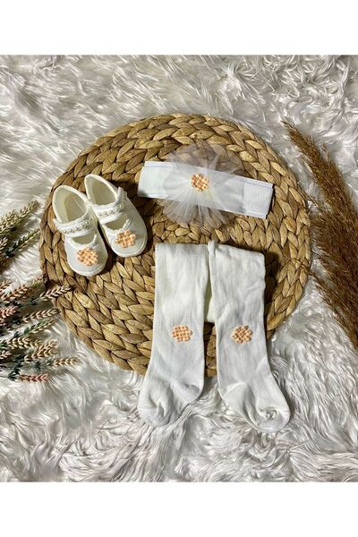 Petite Ponpon Baby مجموعة أحذية هدية للفتيات الصغيرات من عمر 0 إلى 6 أشهر - ش...