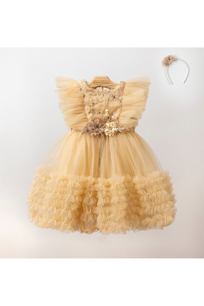 Election Kız Çocuk Tüllü Özel Gün Abiye Elbise