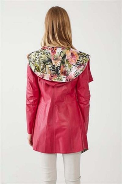 iKiGAi the city Fuchsia Lederjacke
