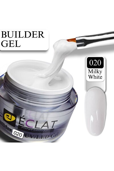 ECLAT Innovating Cover Mılky Whıte Protez Tırnak Jeli No: 020 Builder