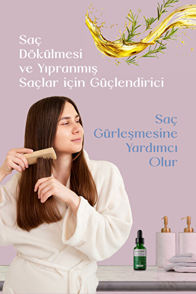 Mecitefendi Saç Dökülmesi ve Yıpranmış Saçlar için Güçlendirici Biberiye Saç Bakım Serumu ( E-Vitaminli) 50 ml
