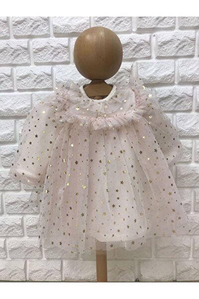 Babydola Parlak Yıldız Detaylı Doğum Günü Parti Elbisesi