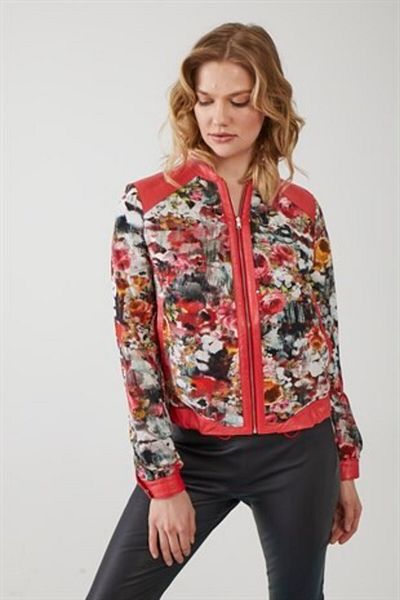 iKiGAi the city Fuchsia Lederjacke