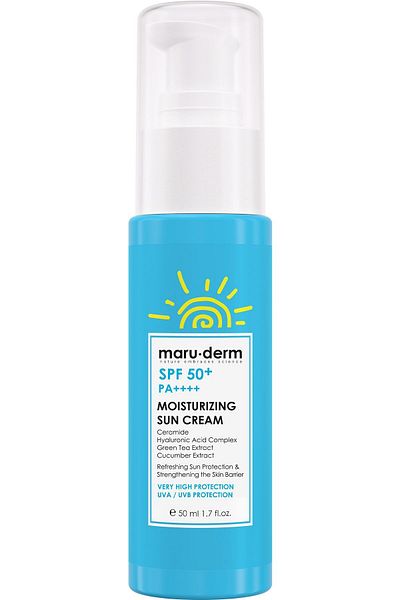Maru.Derm Sunscreen |   New Formula 2025 |   Spf 50 Moisturizing Sun Cream 50 ml |   Pa New Formula