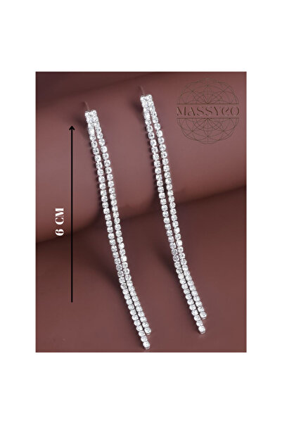 Mach Women's Diamond Stone Earrings