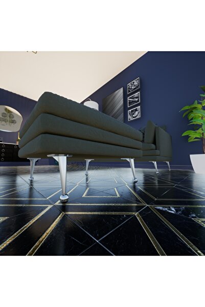 KOÇSAN Picior de mobilier Saturn Chrome 21 Cm, Picior de mobilier din metal de lux, Fotoliu, Dulap, Comodă, Picior de masă