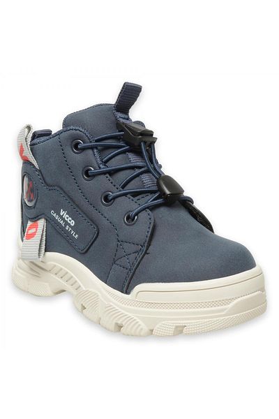 Vicco Marcus Rubber Sole Ορθοπεδικές Παιδικές Μπότες Navy Blue