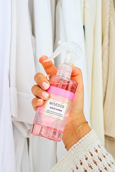 Misedor 2 Li Set Gold Amber Çubuklu Oda Kokusu 120 ml & Oda Spreyi 330 ml