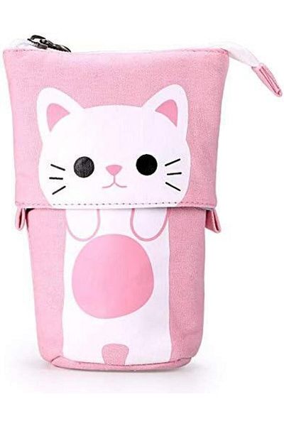 valkyrie Cute Cat Επεκτάσιμη Τηλεσκοπική Θήκη Μολυβιού Τσάντα Μακιγιάζ Τσάντα πολλαπλών χρήσεων