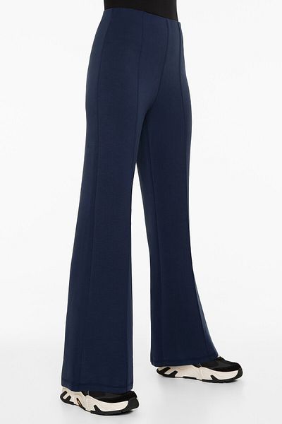 Oysho Modal içeren nervürlü brushed flare pantolon