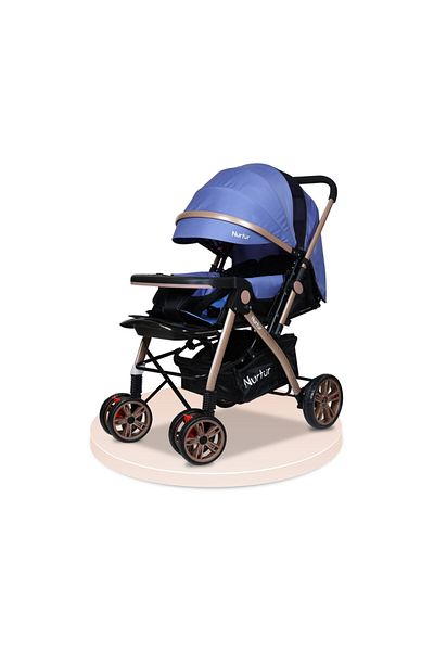 Nurtur Wilder Lightweight Compact Travel Stroller Collapsible Large Storage.