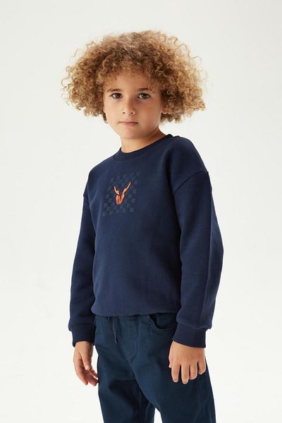 Nebbati Bg Store Boy's Navy Blue Pants 23Fw0Nb3223