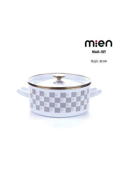 MİEN Mien Dama Decor Enamel Pot 20cm