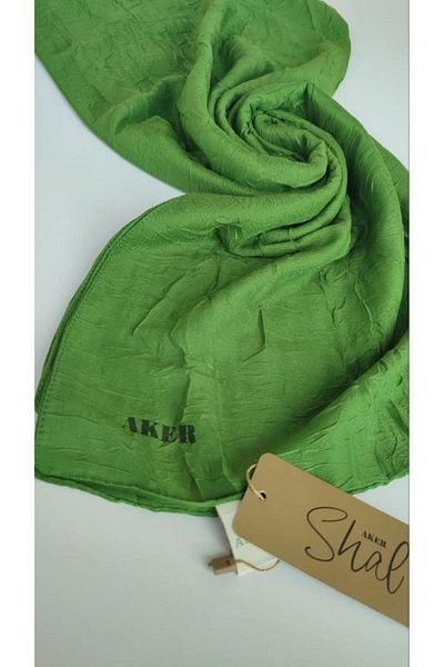 Aker Πράσινο μπαμπού Kraş Shawl - Απλό και κομψό σχέδιο