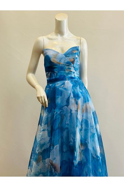 Regard ROCHIE DE SEARĂ IMPRIMATĂ CU MODEL ORGANZA