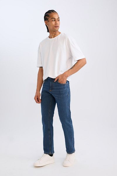 DeFacto Τζιν παντελόνι Sergio Regular Fit με κανονική μέση V0794AZ24WN