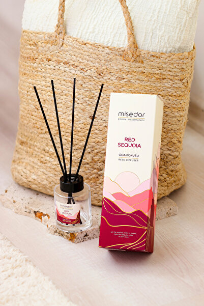 Misedor 2 li Set Red Sequoia Çubuklu Oda Kokusu 120 ml & Oda Spreyi 500 ml