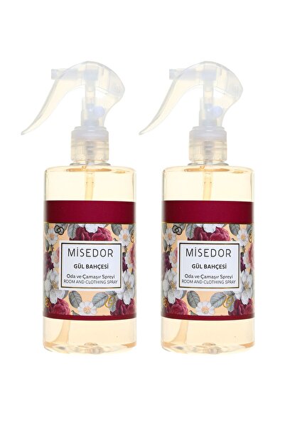 Misedor 2 Li Set Gül Bahçesi Oda Kokusu Ve Çamaşır Parfümü 330 ml