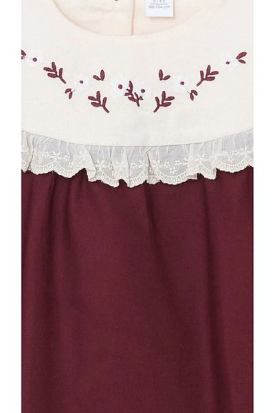 LC Waikiki Lcw Baby Crew Neck Embroidered Girl's Shirt