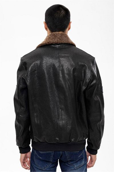 iKiGAi the city Schwarze Lederjacke