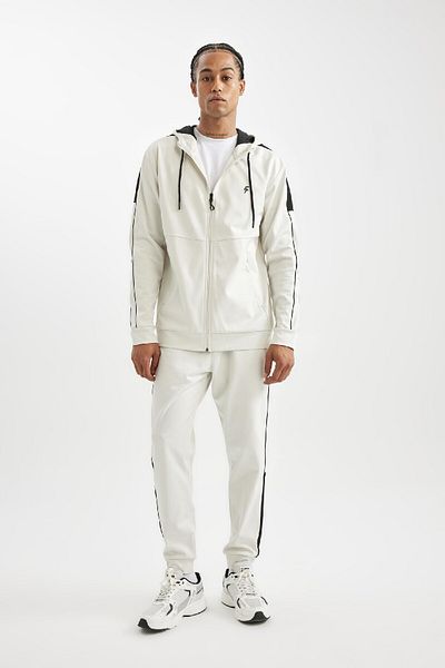DeFacto Sportsman Jogger Sweatpants - Standard Fit, Skuba Diving ύφασμα, κορδόνια στη μέση και ελαστικό πόδι