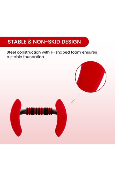 Endless Push Up Stands | Foam Handle | Non-slip Bars | Steel, Plastic | Comfortable Grip