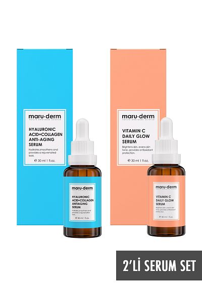 Maru.Derm Maruderm 2-pack Serum Set - Vitamin C Serum & Ha Collagen Serum Mrd103
