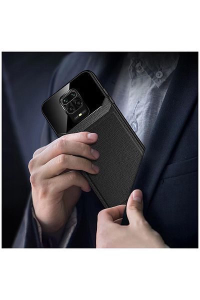 Zebana حافظة جلدية متوافقة مع هاتف Xiaomi Redmi Note 9s باللون الأسود
