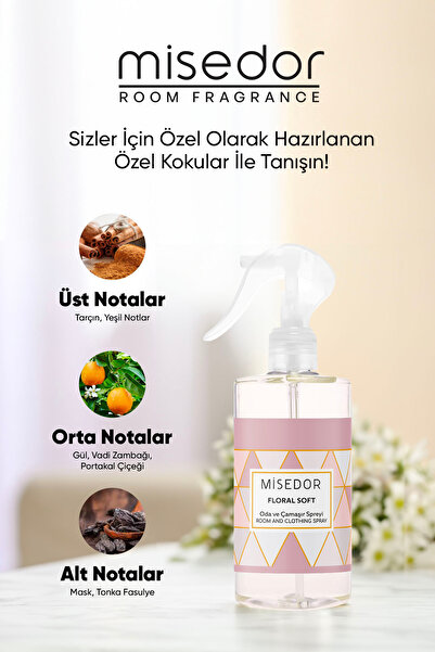 Misedor Floral Soft Pudra Oda Kokusu Ve Çamaşır Parfümü 330 ml