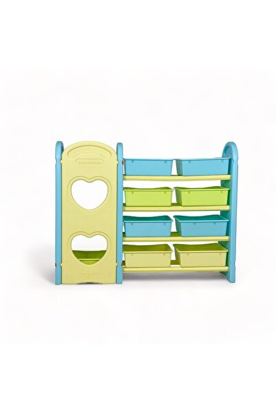 Home Canvas LARGE Children Deluxe Multi-Bin Toy Organizer with Storage Bins, Toys Storage Box for Girls & Boys