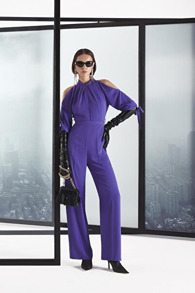 EXPLOSION Omuzları Açık Truvakar Kollu Şık Tulum