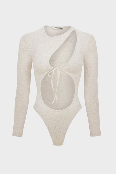 IAMNOTBASIC Beige Melange Marilla Bodysuit
