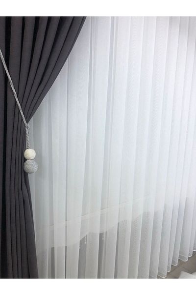 Vinaldi Don'T Want Bamboo Tulle Tulle with Trim for Living Room