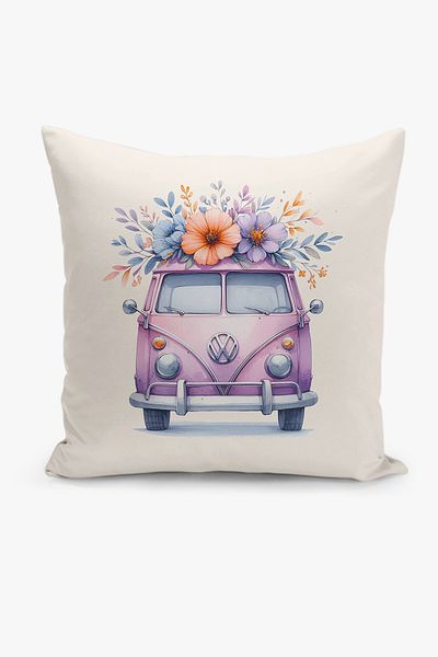Filamente Double Sided Digital Printed 4-Piece Throw Pillow Cover Set