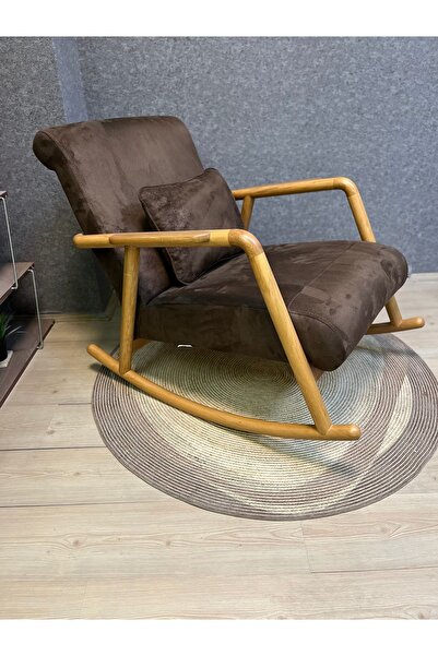 Asedia Minito Naturel Kahve Sallanan Sandalye Dinlenme Koltuğu Babalar Günü H...