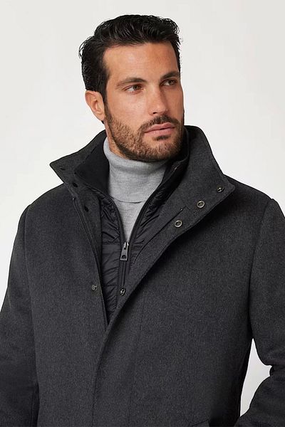 Guess معطف أوربان للرجال معطف أسود M4bl30wgj82-dwht