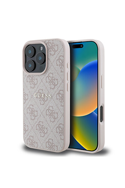 Guess iPhone 16 Pro Uyumlu Kılıf Guess  Lisanslı Magsafe Şarj Özellikli 4G De...