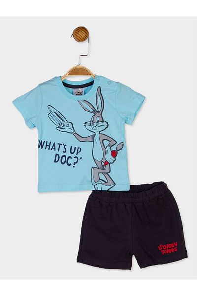 Looney Tunes طقم تي شيرت وشورت للأطفال الرضع مرخص 2 قطعة 20946