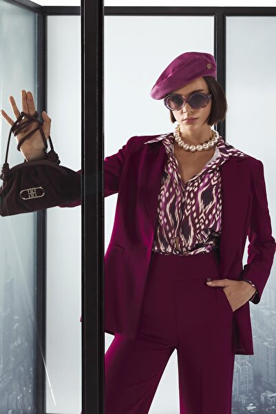 EXPLOSION Tek Düğmeli Bele Oturan Şık Ceket