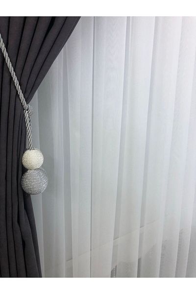 Vinaldi Don'T Want Bamboo Tulle Tulle with Trim for Living Room
